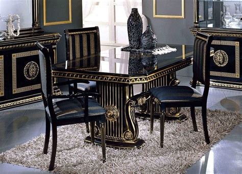 versace living room set|versace dining table and chairs.